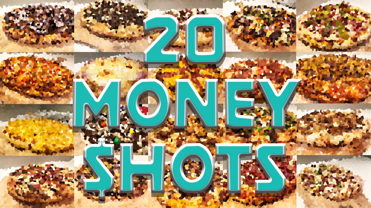 20 pizza money shots