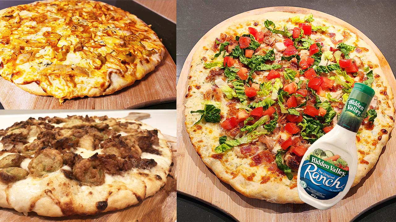 3 Ranch inspired Pizzas